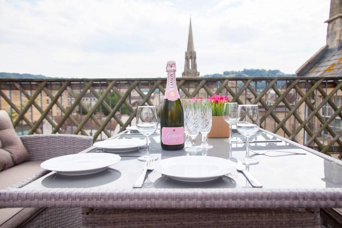 The Roof Terrace Maisonette - City Centre Bath Esterno foto