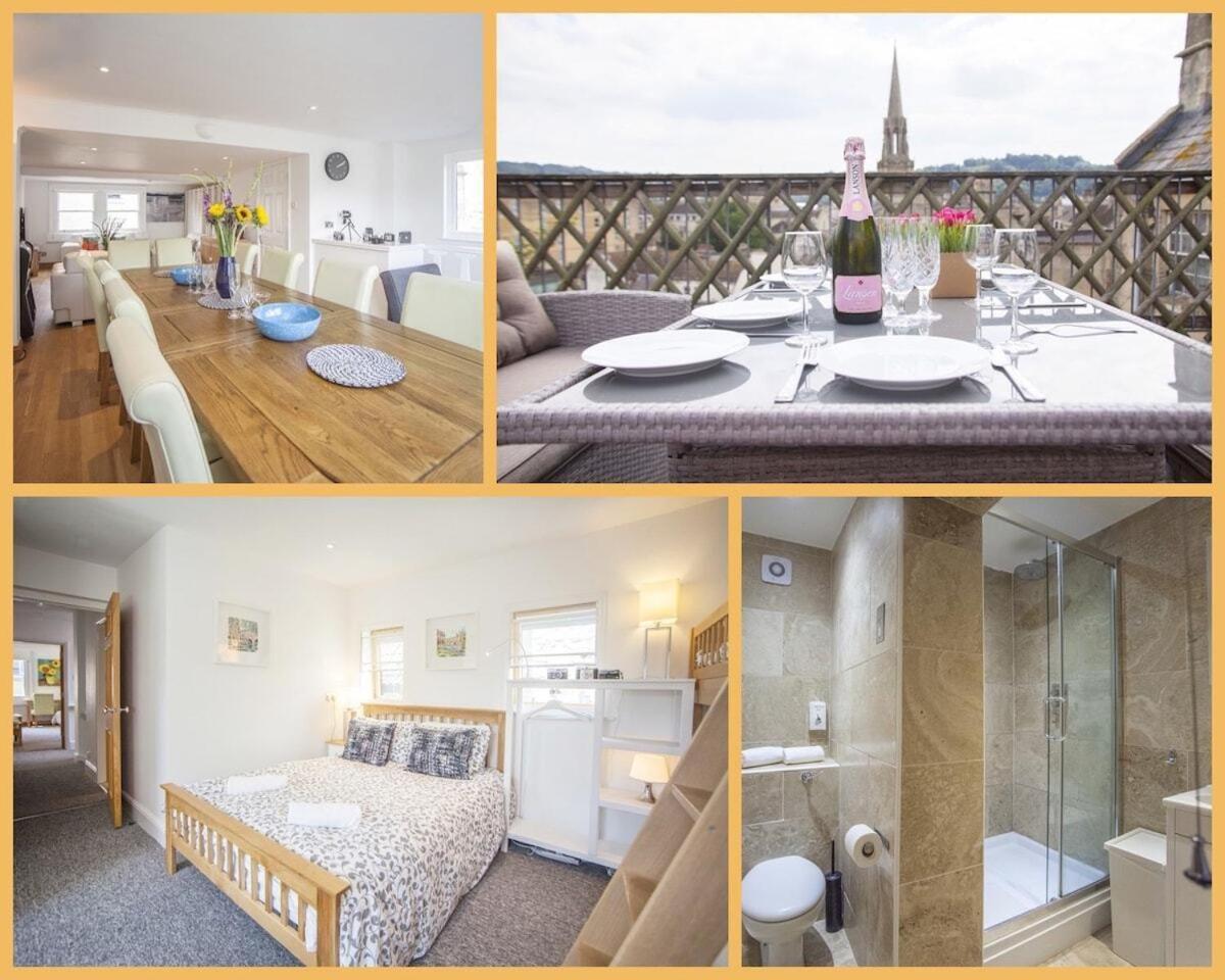 The Roof Terrace Maisonette - City Centre Bath Esterno foto